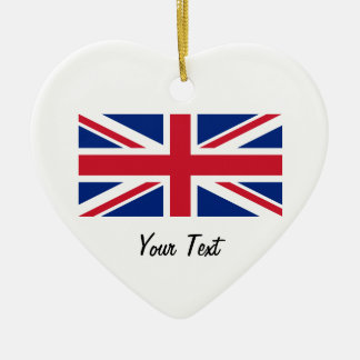 Bandera de Union Jack del ornamento colgante de