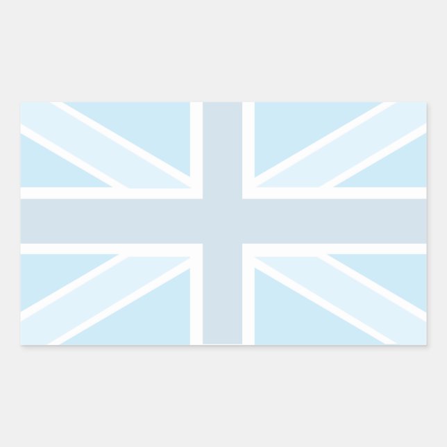 Bandera de Union Jack en Pegatinas azules (Anverso)
