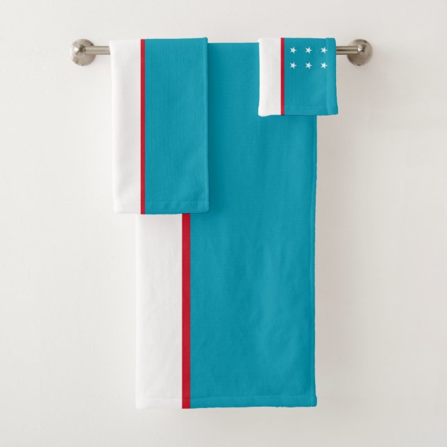 Bandera de Uzbekistán (In situ)