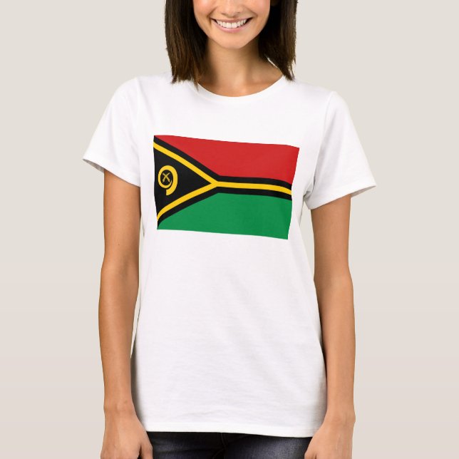 Bandera de Vanuatu x Mapa camiseta (Anverso)