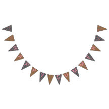 Bandera de verano Blue Floral Happy