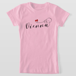 Bandera De Viena En El Corazón, Austria, Camiseta 