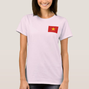 Bandera de Vietnam + Mapa camiseta