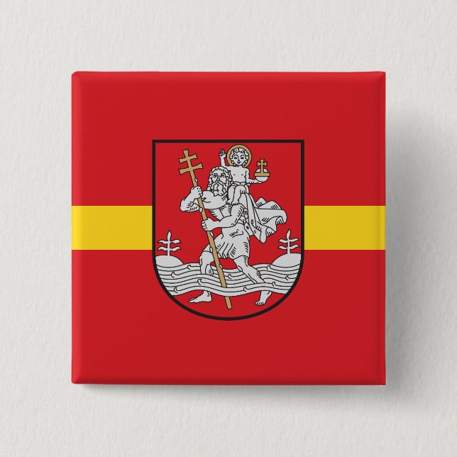Bandera de Vilnius, botón de apoyo de Lituania (Anverso)