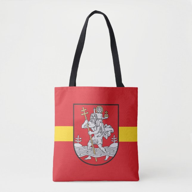 Bandera de Vilnius, Lituania Bolsa Tote (Anverso)