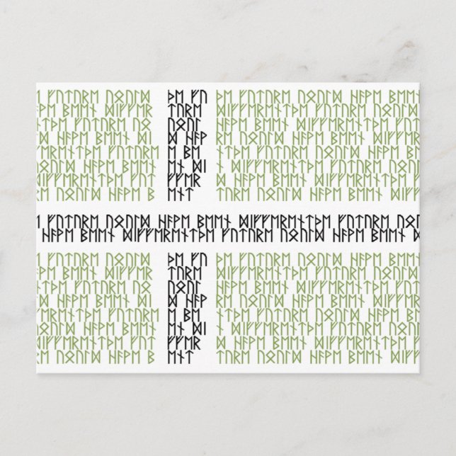 Bandera de Vinland w corre - postal (Anverso)