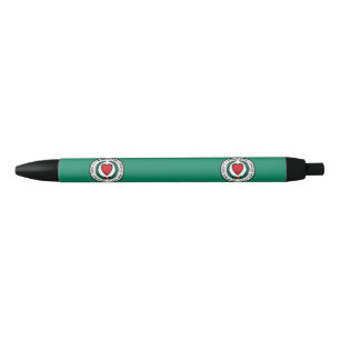 Bandera de Worcester, pluma de tinta negra de Mass