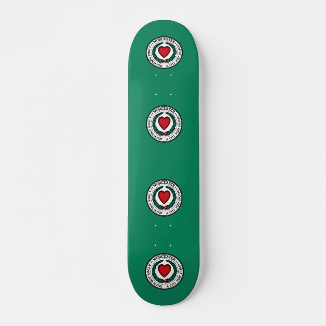 Bandera de Worcester, Skateboard de Massachusetts (Anverso )