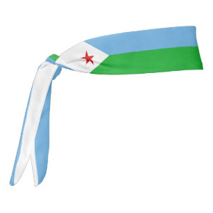 Bandera de Yibuti elegante patriota