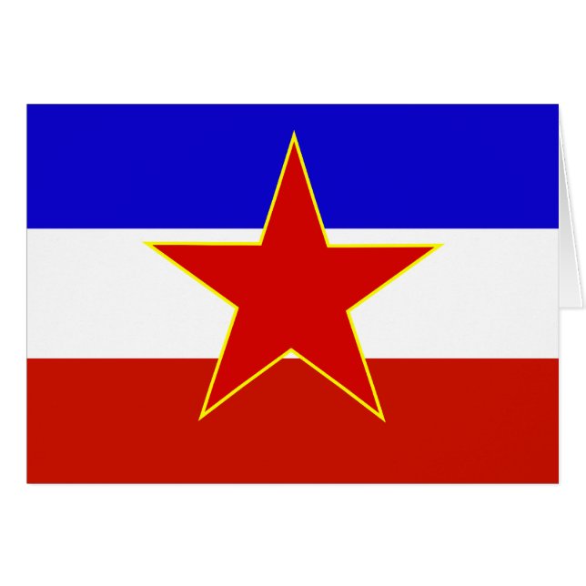 Bandera de Yugoslavia (Anverso (Horizontal))