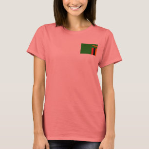 Bandera de Zambia + Mapa camiseta