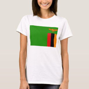Bandera de Zambia x Mapa camiseta