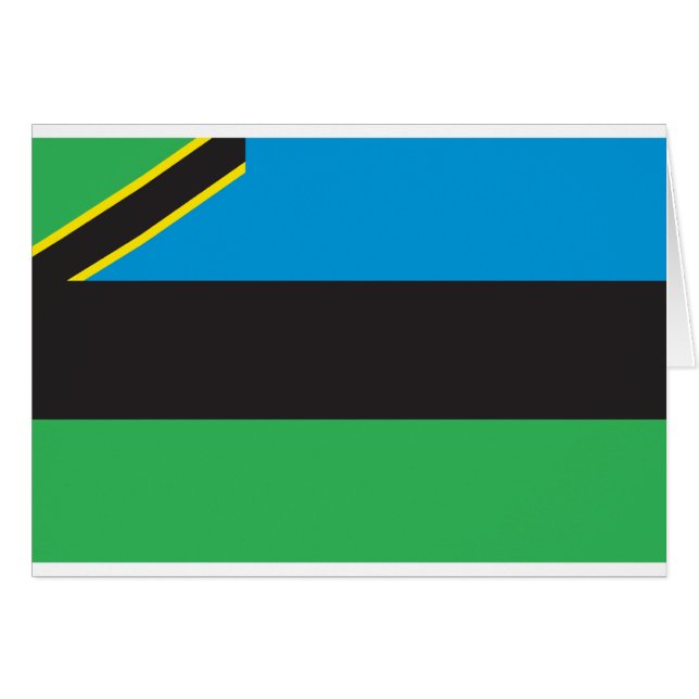 Bandera de Zanzíbar (Anverso (Horizontal))