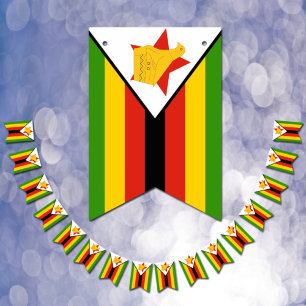 Bandera de Zimbabue y banderas de Zimbabue para fi