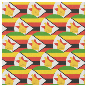 Bandera de Zimbabue y tela de moda de Zimbabue