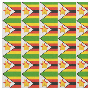 Bandera de Zimbabue y tela de moda de Zimbabue