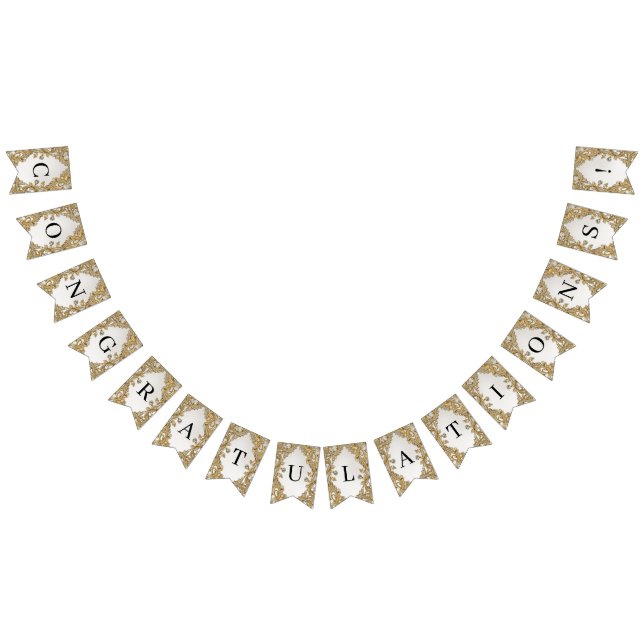 Bandera decorativa de rebanado de oro (Todo)