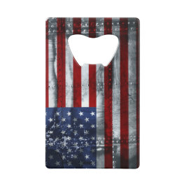 Bandera del abrebotellas de la tarjeta de crédito