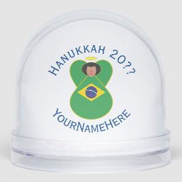 Bandera del Ángel de Hanukkah brasileño personaliz