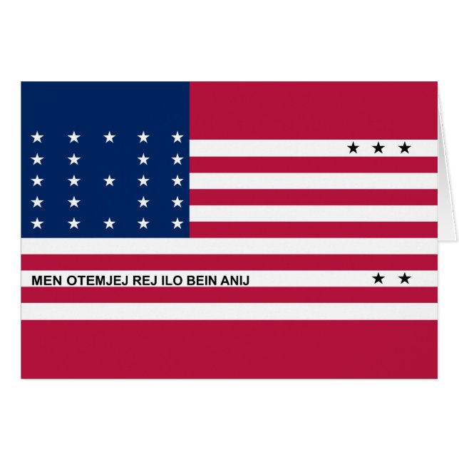 Bandera del atolón patriótico de Bikini (Anverso (Horizontal))