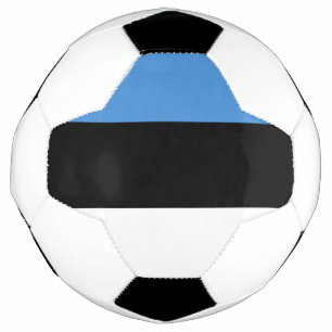 Bandera del balón de fútbol de Estonia