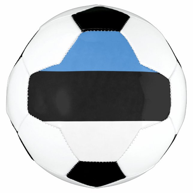 Bandera del balón de fútbol de Estonia (Anverso)