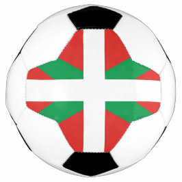 Bandera del balón de fútbol del País Vasco