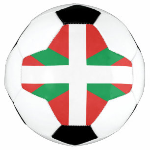 Bandera del balón de fútbol del País Vasco