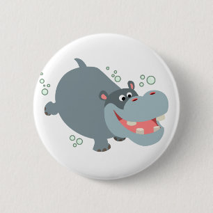 Bandera del botón de Hippo del Personalizado de Na