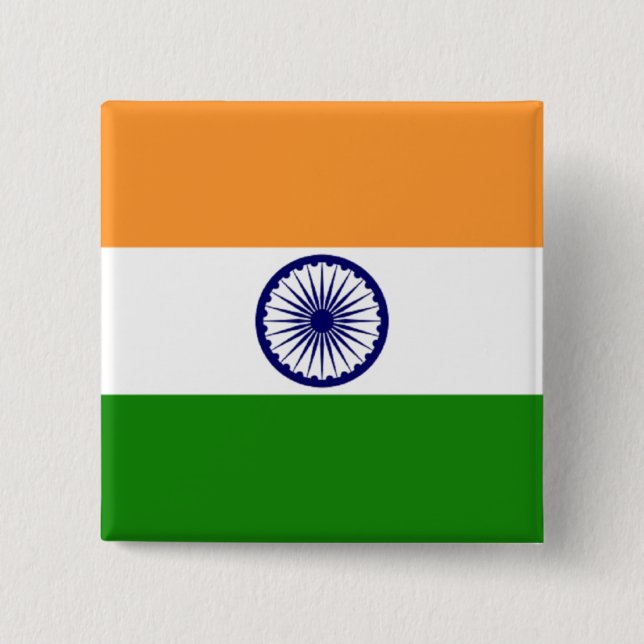 Bandera del botón de la India (Anverso)