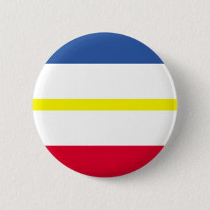 Bandera del botón Mecklemburgo-Pomerania Occidenta