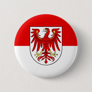Bandera del botón Pinback de Brandenburgo