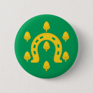Bandera del botón Pinback de Rutland