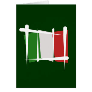 Bandera del cepillo de Italia