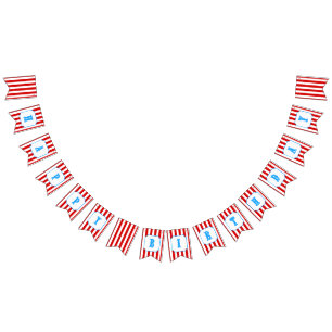 Bandera del circo del feliz cumpleaños