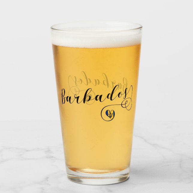 Bandera del Corazón de Barbados, Barbados (Anverso (lleno))