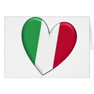 Bandera del corazón de Italia
