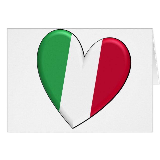 Bandera del corazón de Italia (Anverso (Horizontal))