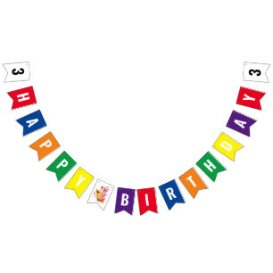 Bandera del cumpleaños del empavesado de WordWorl