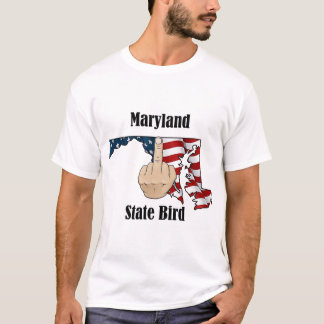 Bandera del dedo medio de la camiseta de la camise