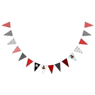 Bandera del empavesado del fiesta del pirata