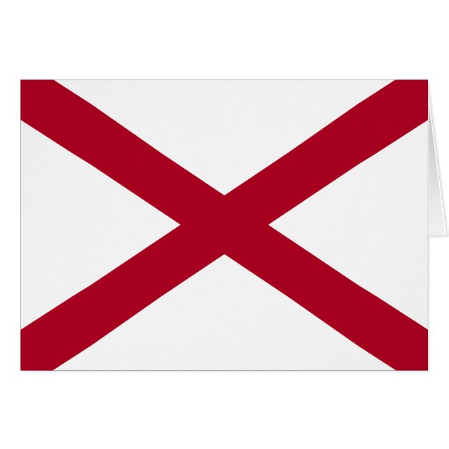Bandera del estado de Alabama (Anverso (Horizontal))