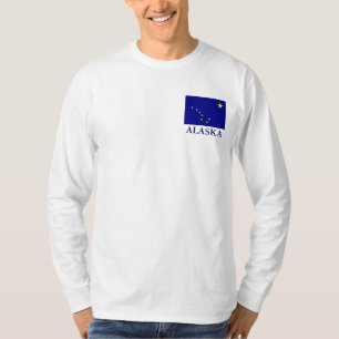 Bandera del estado de Alaska significa camiseta de