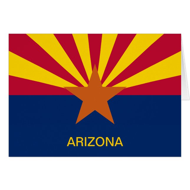 Bandera del estado de Arizona (Anverso (Horizontal))