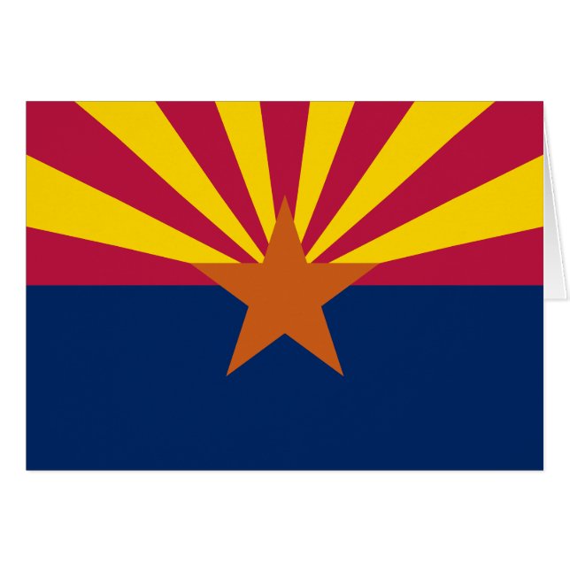Bandera del estado de Arizona (Anverso (Horizontal))