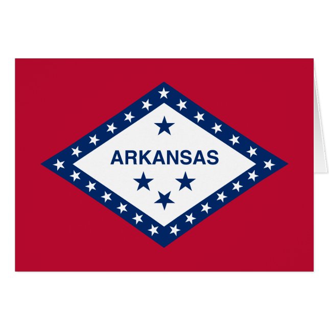 Bandera del estado de Arkansas (Anverso (Horizontal))