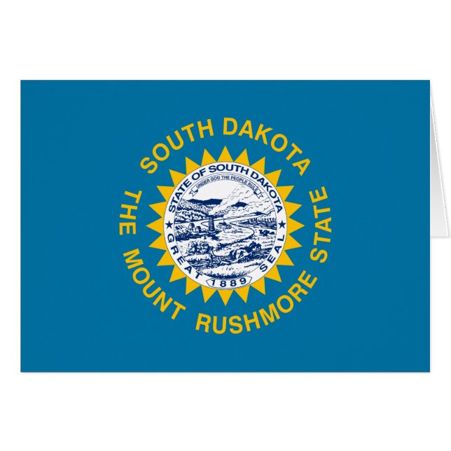 Bandera del Estado de Dakota del Sur (Anverso (Horizontal))