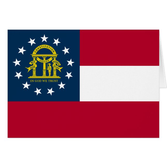 Bandera del Estado de Georgia (Anverso (Horizontal))