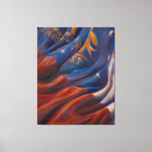 Bandera del estado de Georgia - Imprimir lienzo