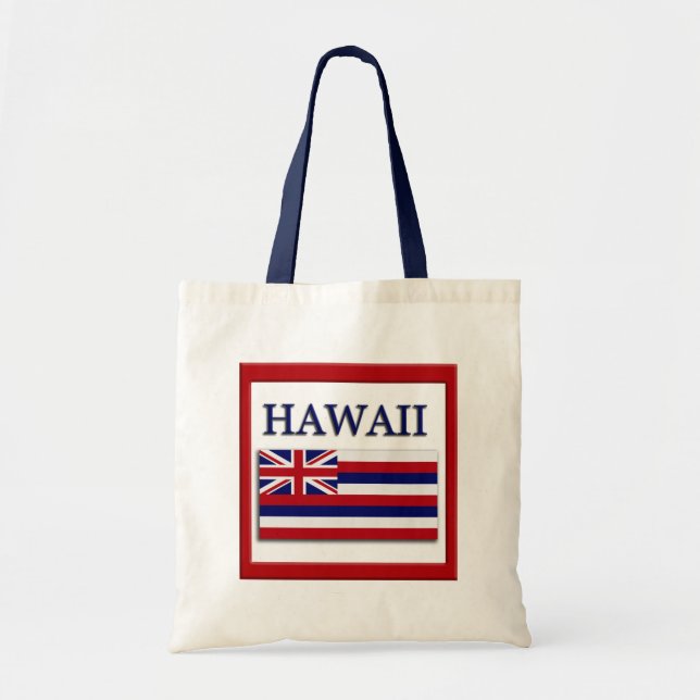 Bandera del Estado de Hawái Diseño Bolsa de lienzo (Frente)